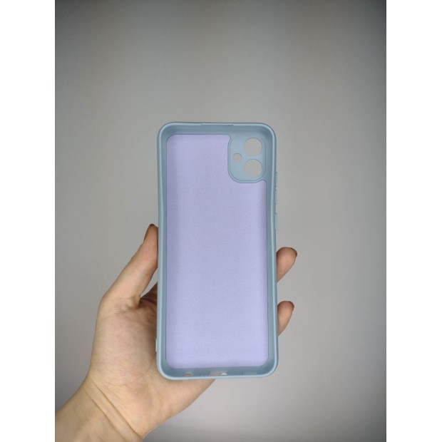 Силіконовий оригінальний чохол для Samsung Galaxy A04E (2022) (ShutCam) (Блакитний)