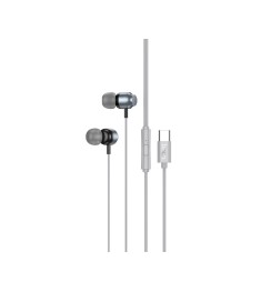 Wired in-ear headset Hoco M122 Type-C (Gray)
