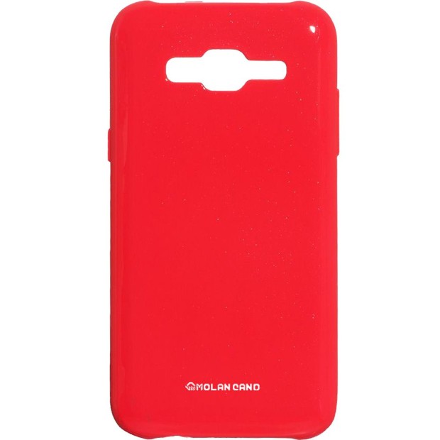 Силикон Molan Shining Samsung Galaxy J5 (2015) J500 (Светло-красный)