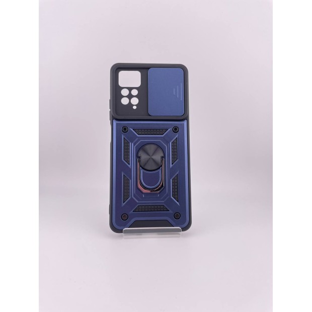 Броньований чохол Ring Serge Armor Case для Xiaomi Redmi Note 11 Pro  /  12 Pro 4G (з функцією захисту камери) (Синій)