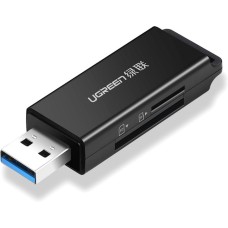 Переходник Card Reader UGREEN CM104 (USB3.0 to TF / SD) (Black) (40752)