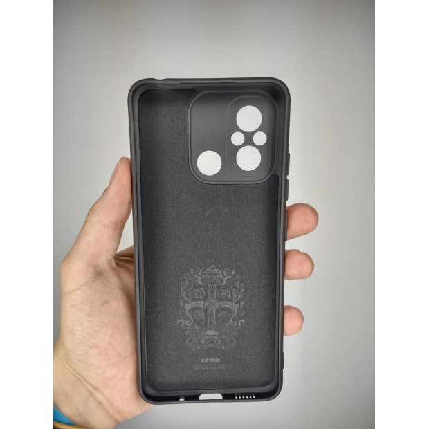 Силіконовий оригінальний 360-чохол для Xiaomi Redmi 12C  /  11A (ShutCam) (Чорний)