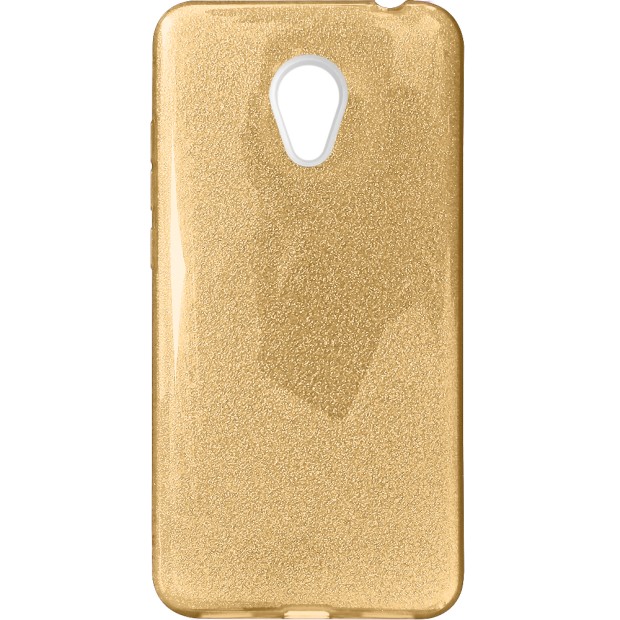 Силикон Glitter Meizu M3 / M3s (Золотой)