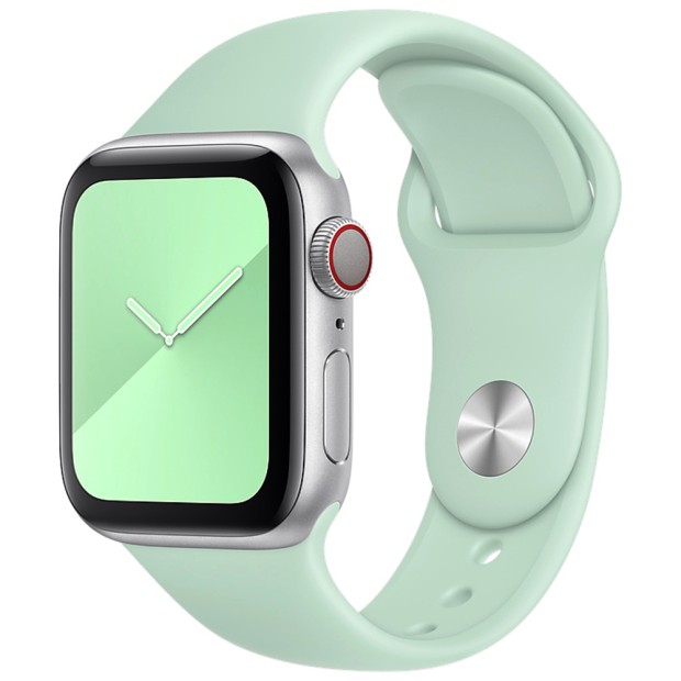 Ремінець для Apple Watch Силіконовий 38  /  40  /  41  /  SE (21) Блакитний