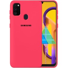 Силіконовий чохол Original 360 Case Logo для Samsung Galaxy M30S (Малиновий)