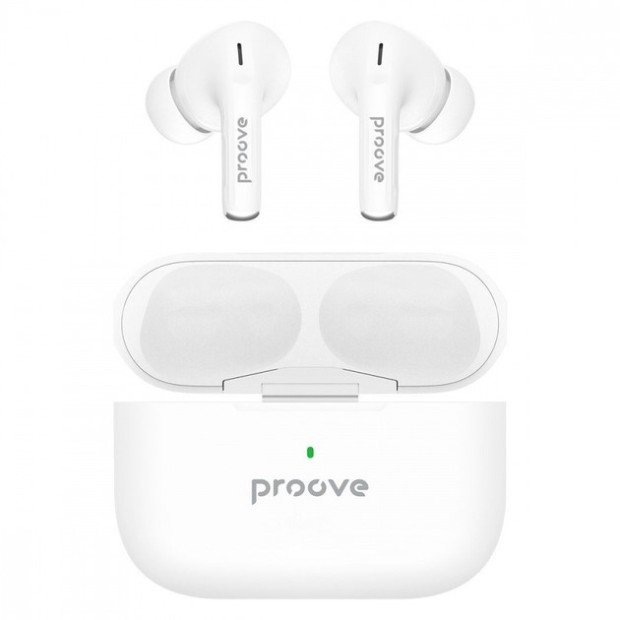 Бездротові вакуумні навушники-гарнітура Proove Mainstream Pro TWS (APP) (Білі)
