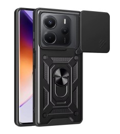 Бронь-чехол Ring Serge Armor Case Xiaomi Redmi Note 14 4G (ShutCam) (Чёрный) (Уц..