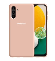 Силіконовий Оригінальний 360 Чохол Лого Samsung Galaxy A13 5G (Пудровий)