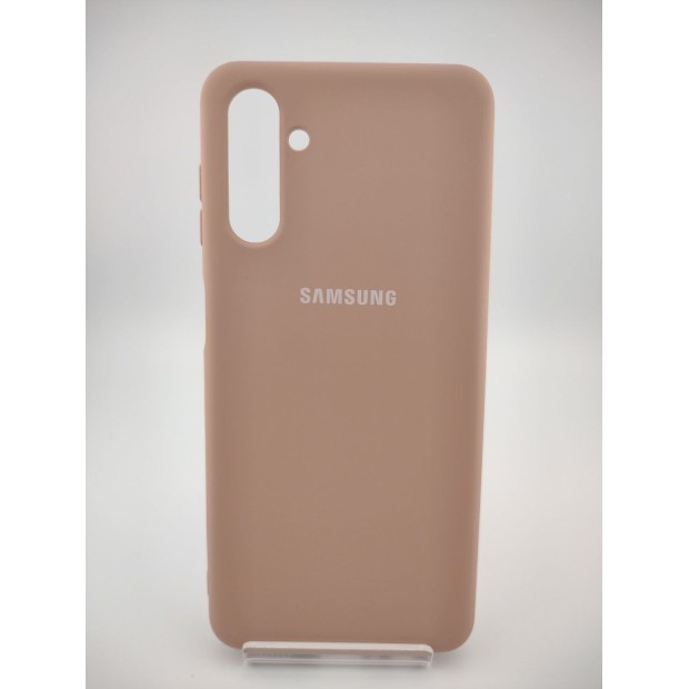 Силіконовий Оригінальний 360 Чохол Лого Samsung Galaxy A13 5G (Пудровий)