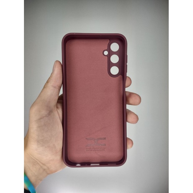 Силікон Оригінальний Samsung Galaxy A24 (ShutCam) (Бордовий)