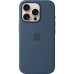 Чохол Silicone Case with MagSafe для Apple iPhone 16 Pro (Denim) (Оригінал)