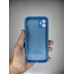 Силіконовий чохол Original Square RoundCam для Apple iPhone 11 (45) відтінку Denim Blue.