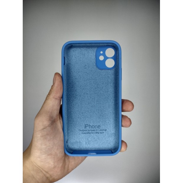 Силикон Original Square RoundCam Case Apple iPhone 11 (45) Denim Blue