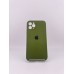 Силіконовий чохол Original Square RoundCam для Apple iPhone 11 Pro (46) Глибокий зелений.