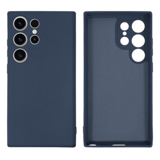 Силикон Original Samsung Galaxy S23 Ultra (ShutCam) (Тёмно-синий)