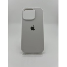 Оригінальний круглий силіконовий чохол для Apple iPhone 16 Pro (41) жорсткий білий