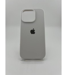 Оригінальний круглий силіконовий чохол для Apple iPhone 16 Pro (41) жорсткий біл..