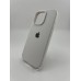 Оригінальний круглий силіконовий чохол для Apple iPhone 16 Pro (41) жорсткий білий