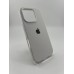 Оригінальний круглий силіконовий чохол для Apple iPhone 16 Pro (41) жорсткий білий
