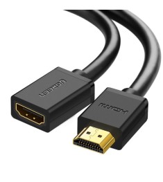 Кабель-подовжувач UGREEN HD107 HDMI M - HDMI F (1m) (Black) (10141)