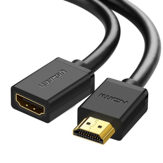 Кабель-удлинитель UGREEN HD107 HDMI M - HDMI F (1m) (Black) (10141)
