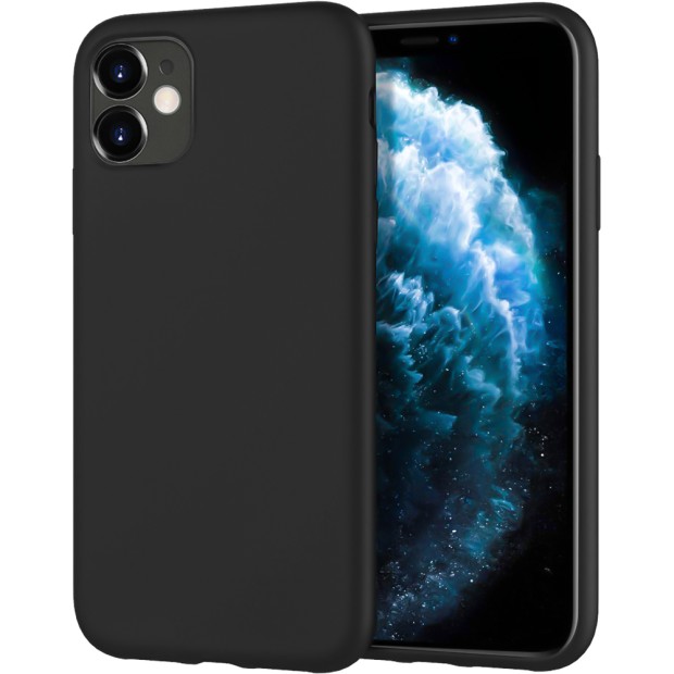 Силиконовый чехол Graphite Apple iPhone 11 (Чёрный)