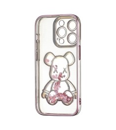 Чохол UMKU Bear Shine для Apple iPhone 14 Pro (Рожевий)