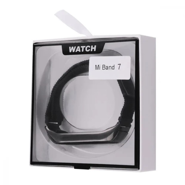 Ремешок Milanese Loop Xiaomi Mi Band 7 (Чёрный) Ремешок Milanese Loop Xiaomi Mi Band 7 (Чёрный)