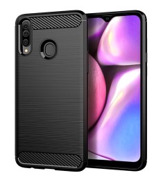 Силикон Polished Carbon Samsung Galaxy A20s (2019) (Чёрный)