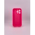Оригінальний силіконовий круглий чохол для Apple iPhone 14 Pro (31) Barbie Pink