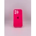 Оригінальний силіконовий круглий чохол для Apple iPhone 14 Pro (31) Barbie Pink