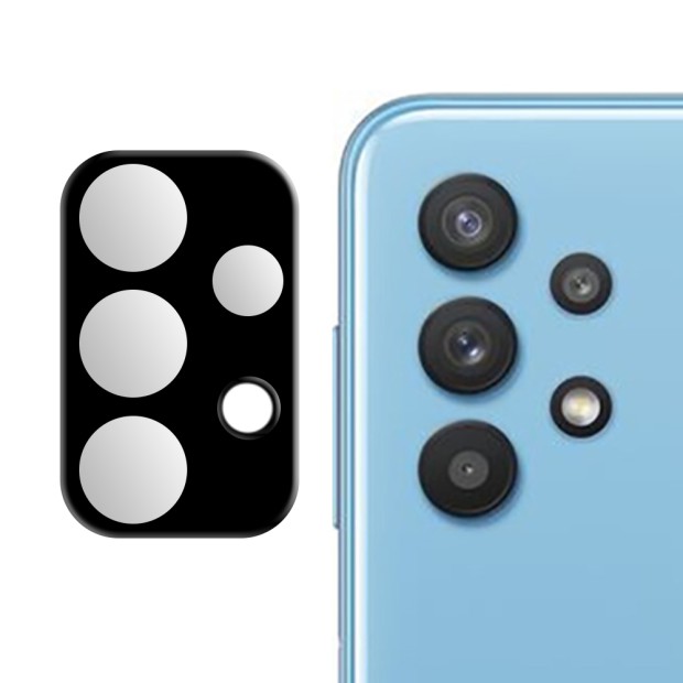 Захисне 3D скло на камеру Samsung Galaxy A32 Чорне Захисне 3D скло на камеру Samsung Galaxy A32 Чорне