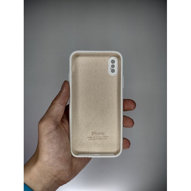 Силіконовий чохол Original RoundCam для Apple iPhone X  /  XS (06) Білий.