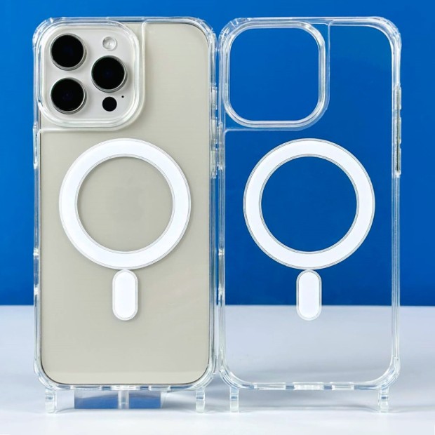 Силіконовий SnapHook 6D MagSafe Samsung Galaxy S22 (Прозорий)