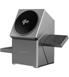 Бездротовий зарядний пристрій Proove Iron Hide 3in1 Qi2 (Сірий) WSIH15000003