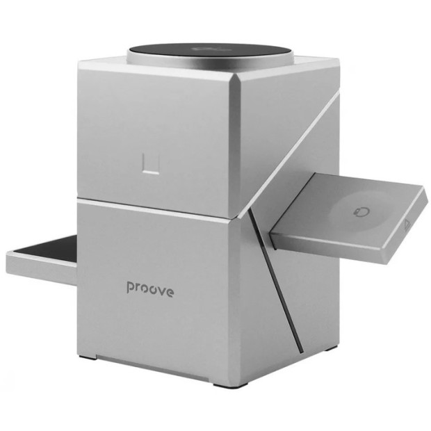 Бездротовий зарядний пристрій Proove Iron Hide 3in1 Qi2 (Сірий) WSIH15000003 Бездротовий зарядний пристрій Proove Iron Hide 3in1 Qi2 (Сірий) WSIH15000003