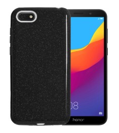 Силикон Glitter Huawei Y5 Prime (2018) / Honor 7A (черный)