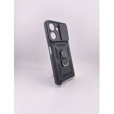 Чохол Ring Serge Armor Case для Xiaomi Redmi 13C  /  Poco C65 (ShutCam) (Чорний)