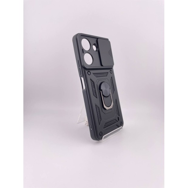 Бронь-чехол Ring Serge Armor Case Xiaomi Redmi 13C / Poco C65 (ShutCam) (Чёрный)