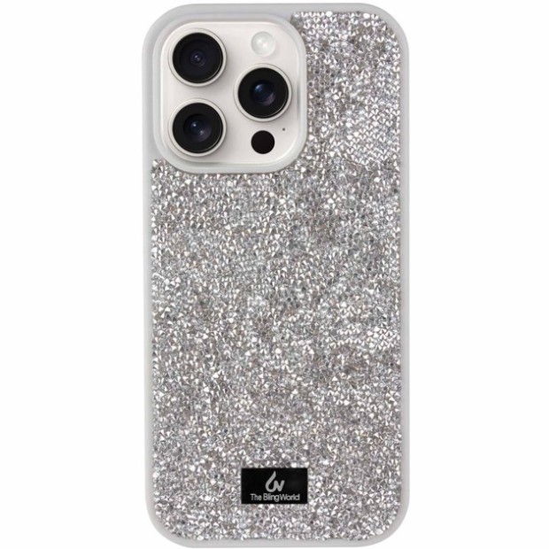 Чохол Bling World Rock Diamond для iPhone 14 Pro Max (Срібний)