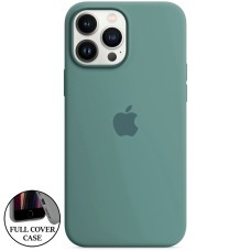 Оригінальний силіконовий чохол для Apple iPhone 13 Pro Max (55) темно-зелений
