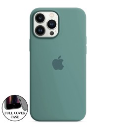 Оригінальний силіконовий чохол для Apple iPhone 13 Pro Max (55) темно-зелений