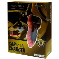 АЗУ-адаптер Moxom MX-VC02 2USB 2.4A + Lightning-кабель (Чёрный)