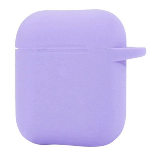 Чехол для наушников Full Silicone Case Logo Apple AirPods 1/2 (43) Glycine