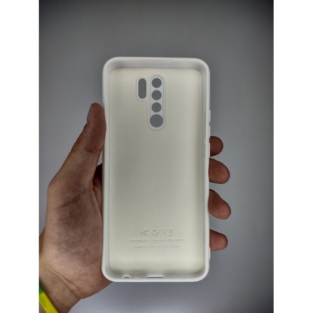 Силіконова оригінальна накладка Xiaomi Redmi 9 (ShutCam) (Біла)