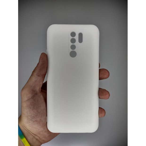Силіконова оригінальна накладка Xiaomi Redmi 9 (ShutCam) (Біла)