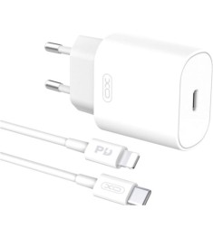 XO L91 25W Power Adapter (1 Type-C) + Type-C Cable (White) XO L91 25W Power Adapter (1 Type-C) + Type-C Cable (White)