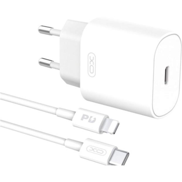 XO L91 25W Power Adapter (1 Type-C) + Type-C Cable (White) XO L91 25W Power Adapter (1 Type-C) + Type-C Cable (White)