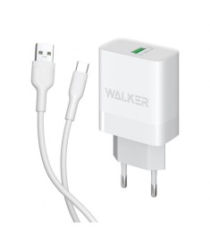 Walker WH-35 3A 18W (1USB) Adapter (White)