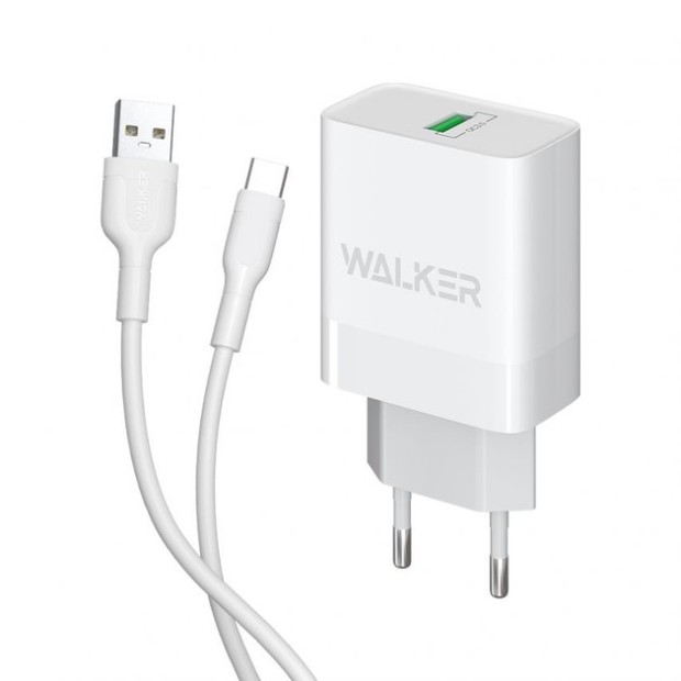 Walker WH-35 3A 18W (1USB) Adapter (White)